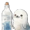 Стикер 25 ⠀ ⠀ ⠀ ⠀ ⠀Тюлень