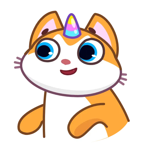 Стикер 19 A Unicorn Cat