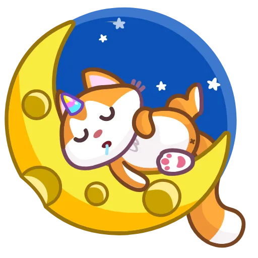 Стикер 14 A Unicorn Cat