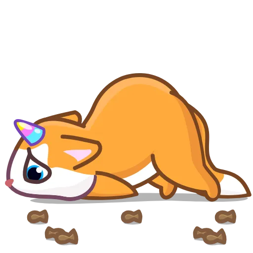 Стикер 15 A Unicorn Cat