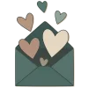 🤩 Эмодзи «Серые и бежевые буквы» для Telegram