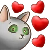 Стикер 8 🥰 Набор эмоджи с котиками