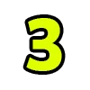 Стикер 9 Acid Font