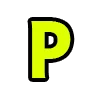 Стикер 18 Acid Font