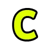 Стикер 19 Acid Font