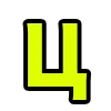 Стикер 24 Acid Font