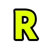 Стикер 52 Acid Font