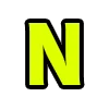 Стикер 48 Acid Font