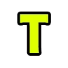 Стикер 20 Acid Font