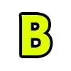 Стикер 3 Acid Font