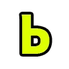 Стикер 30 Acid Font