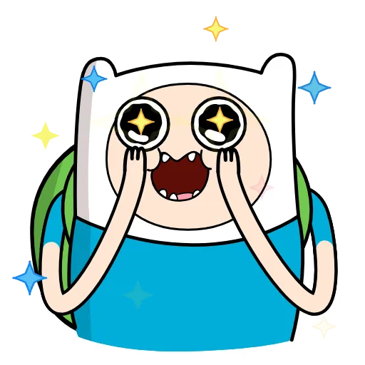 Стикер 31 😭 Время приключений (Adventure Time)