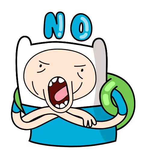 Стикер 36 😭 Время приключений (Adventure Time)