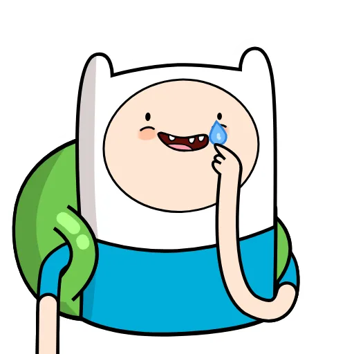 Стикер 21 😭 Время приключений (Adventure Time)