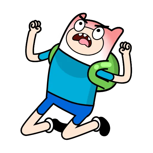 Стикер 30 😭 Время приключений (Adventure Time)