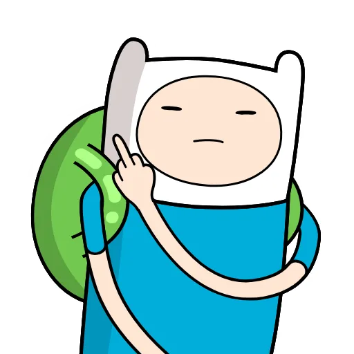 Стикер 38 😭 Время приключений (Adventure Time)