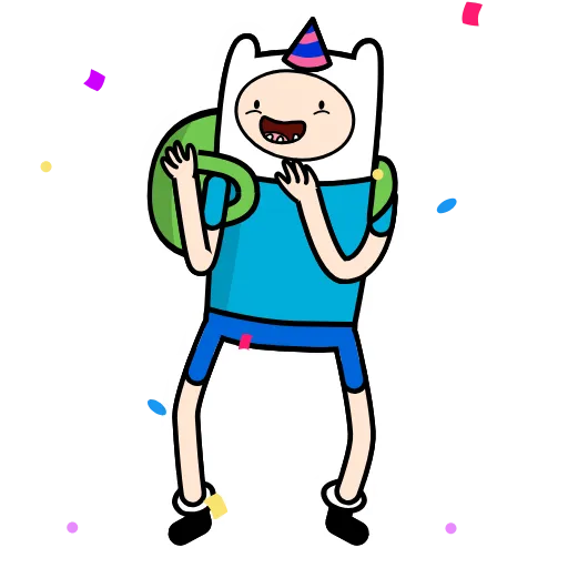 Стикер 28 😭 Время приключений (Adventure Time)
