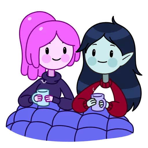 👩‍❤️‍👩 Эмодзи «😭 Время приключений (Adventure Time)» для Telegram