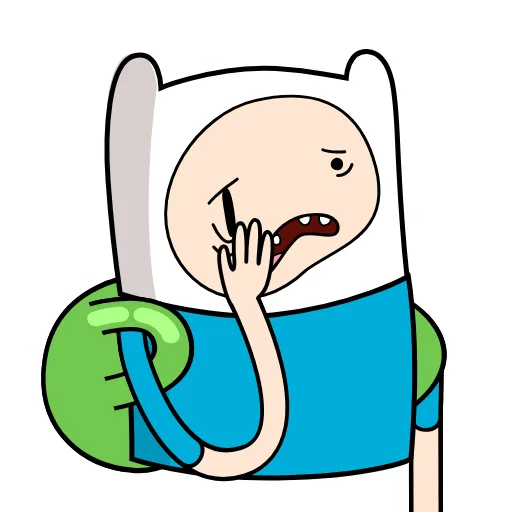 Стикер 35 😭 Время приключений (Adventure Time)
