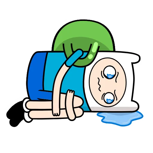 Стикер 27 😭 Время приключений (Adventure Time)
