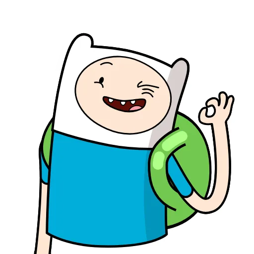 Стикер 34 😭 Время приключений (Adventure Time)