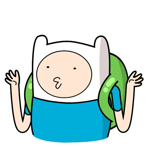Стикер 29 😭 Время приключений (Adventure Time)