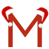 🎄 Эмодзи «Новогодние буквы в шапочках и украшения» для Telegram