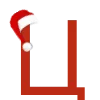 🎄 Эмодзи «Новогодние буквы в шапочках и украшения» для Telegram