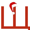 🎄 Эмодзи «Новогодние буквы в шапочках и украшения» для Telegram