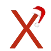 🎄 Эмодзи «Новогодние буквы в шапочках и украшения» для Telegram