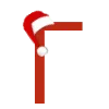 🎄 Эмодзи «Новогодние буквы в шапочках и украшения» для Telegram