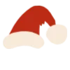 🎅 Эмодзи «Новогодние буквы в шапочках и украшения» для Telegram