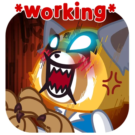 Стикер 8 Aggretsuko