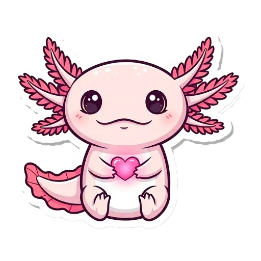 💟 Стикер «Аксолотоль» для Telegram