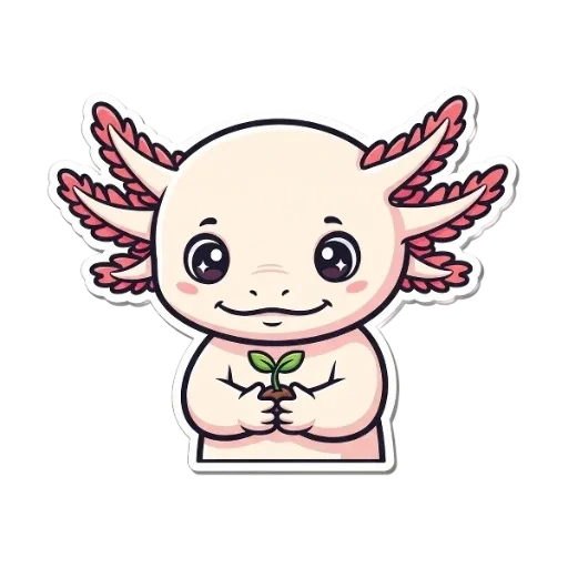 💓 Стикер «Аксолотоль» для Telegram