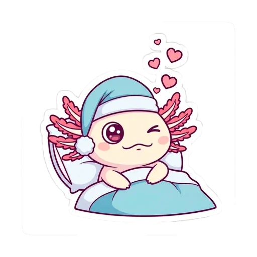 💙 Стикер «Аксолотоль» для Telegram