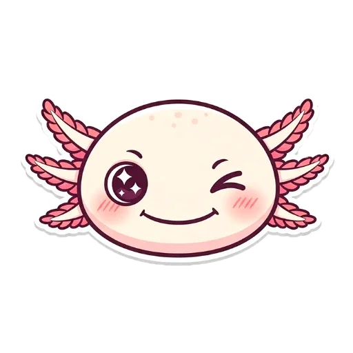 👫 Стикер «Аксолотоль» для Telegram
