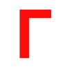 🤩 Эмодзи «Простые красные буквы» для Telegram