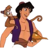Стикер 13 🍎 Набор эмоджи по мульту «Aladdin Аладдин»