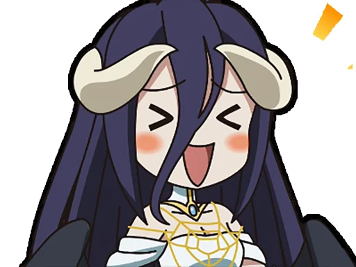 😆 Стикер «Albedo (Overlord)» для Telegram