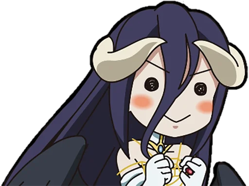☺️ Стикер «Albedo (Overlord)» для Telegram