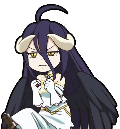 😤 Стикер «Albedo (Overlord)» для Telegram