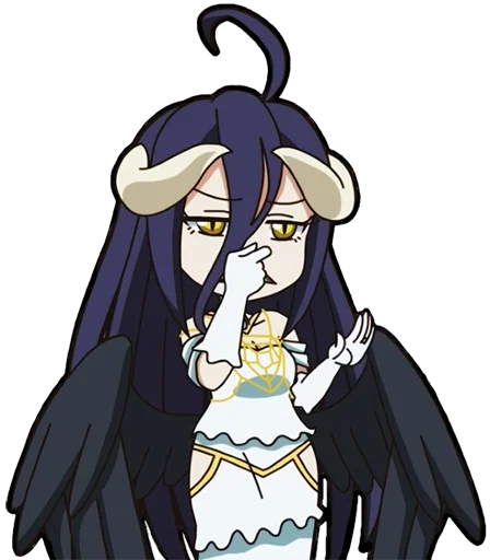 👿 Стикер «Albedo (Overlord)» для Telegram