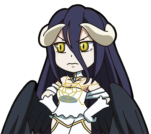 😕 Стикер «Albedo (Overlord)» для Telegram