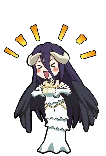 ✨ Стикер «Albedo (Overlord)» для Telegram