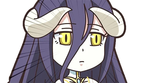 😐 Стикер «Albedo (Overlord)» для Telegram