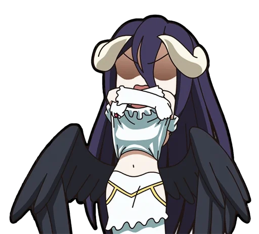 😱 Стикер «Albedo (Overlord)» для Telegram