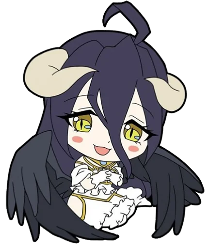 😊 Стикер «Albedo (Overlord)» для Telegram