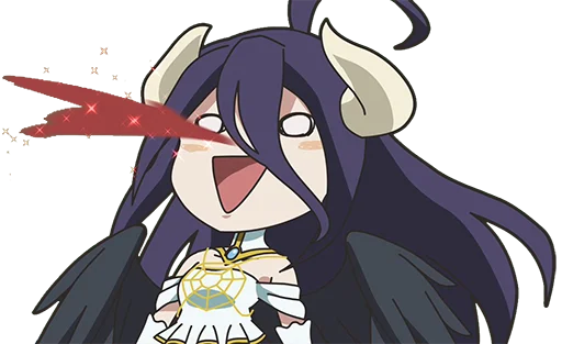 😍 Стикер «Albedo (Overlord)» для Telegram
