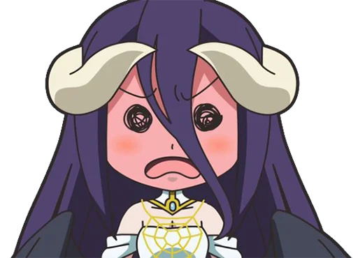 😳 Стикер «Albedo (Overlord)» для Telegram